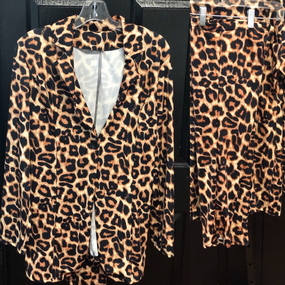 Cheetah Print Blazzer